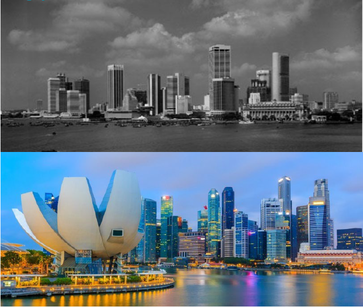 Singapore Marina: Then and now Singapore Marina: Then and now